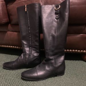 Jimmy choo black riding boot size 38.